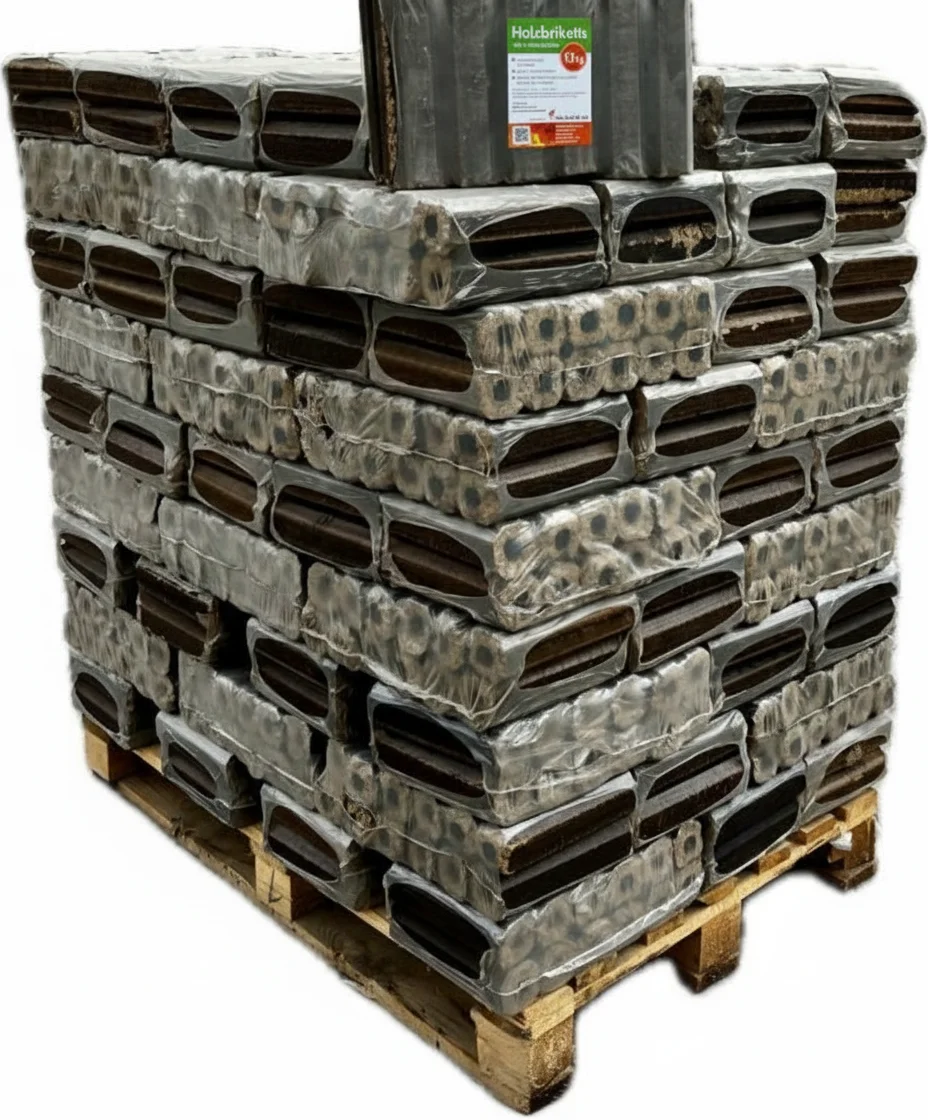Pini-Kay-Hartholzbriketts-Eiche-mit-Zugloch-960-kg-4-3.webp Pini Kay Hartholzbriketts Eiche mit Zugloch 960 kg Palette – Bild 1