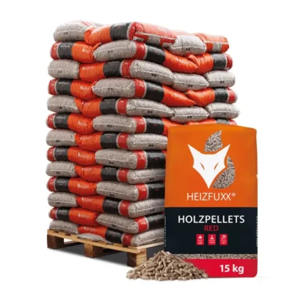 Heizfuxx Holzpellets Hartholz 6 mm ENplus A1 15 kg x 65 Sack