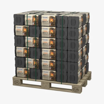 REKORD 10 kg Braunkohlebriketts Folie als PAL (90 x 10 kg)